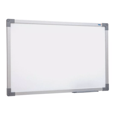 QUADRO BRANCO MOLDURA DE ALUMÍNIO 70X50 CM UV SOFT STALO Maxi