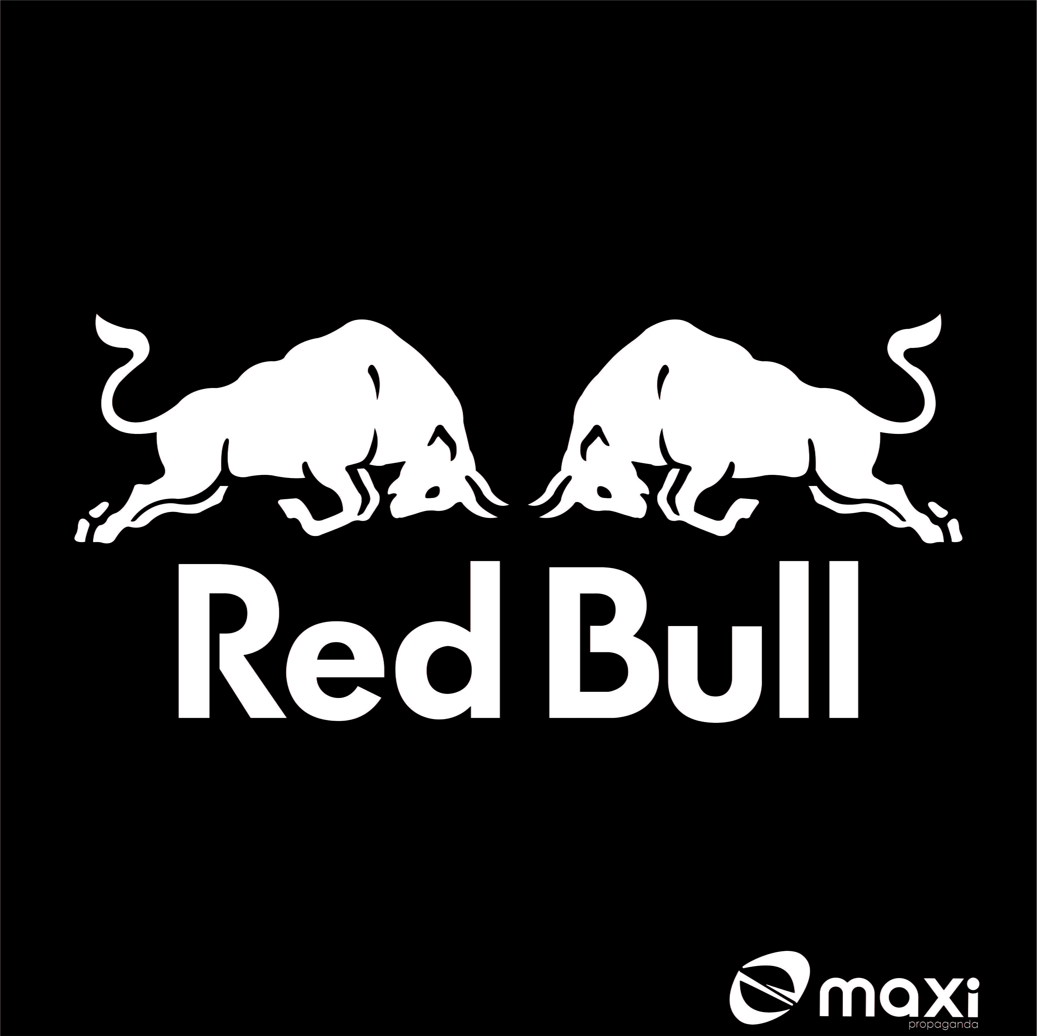 logotipo da red bull preto e branco