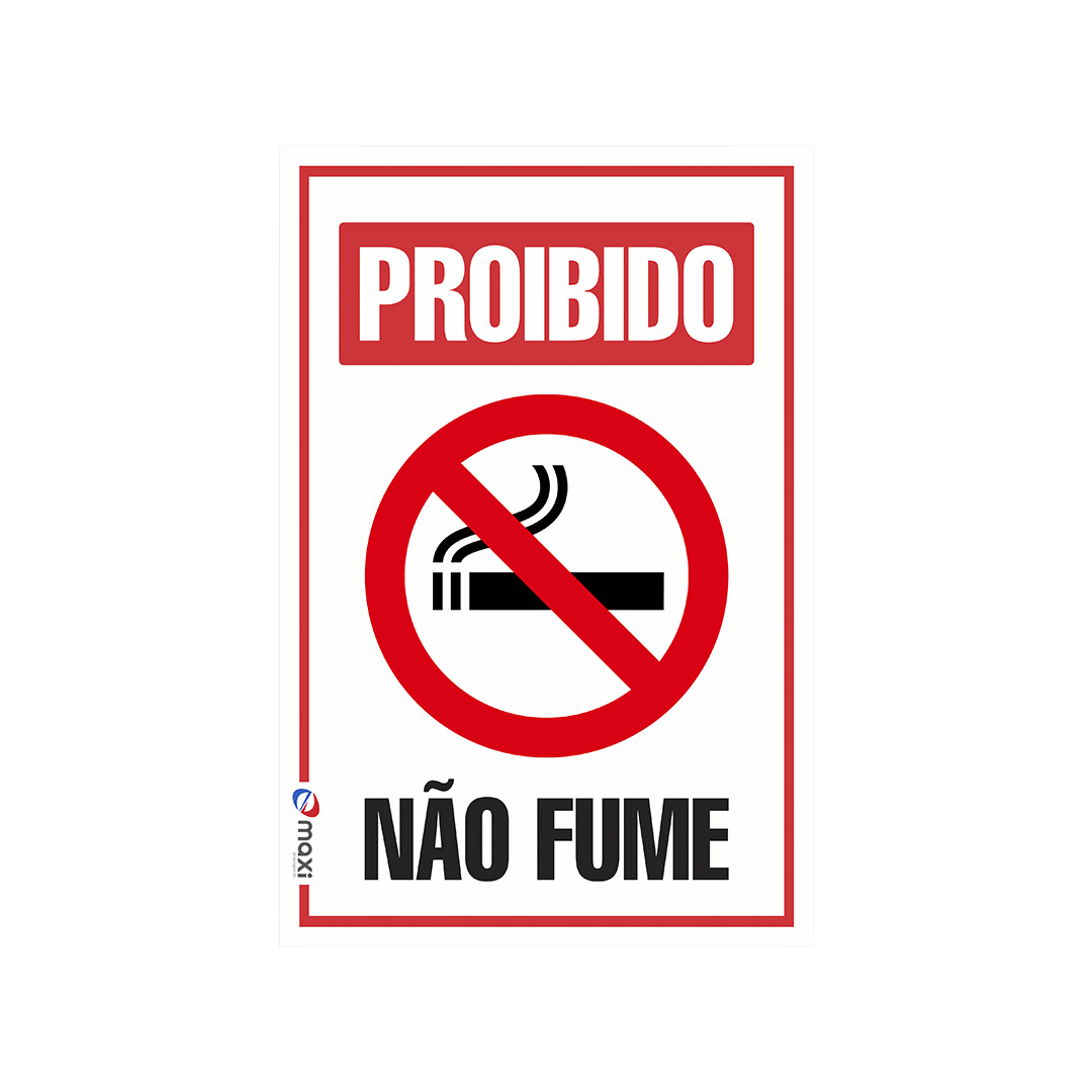 PLACA - NÃO FUME