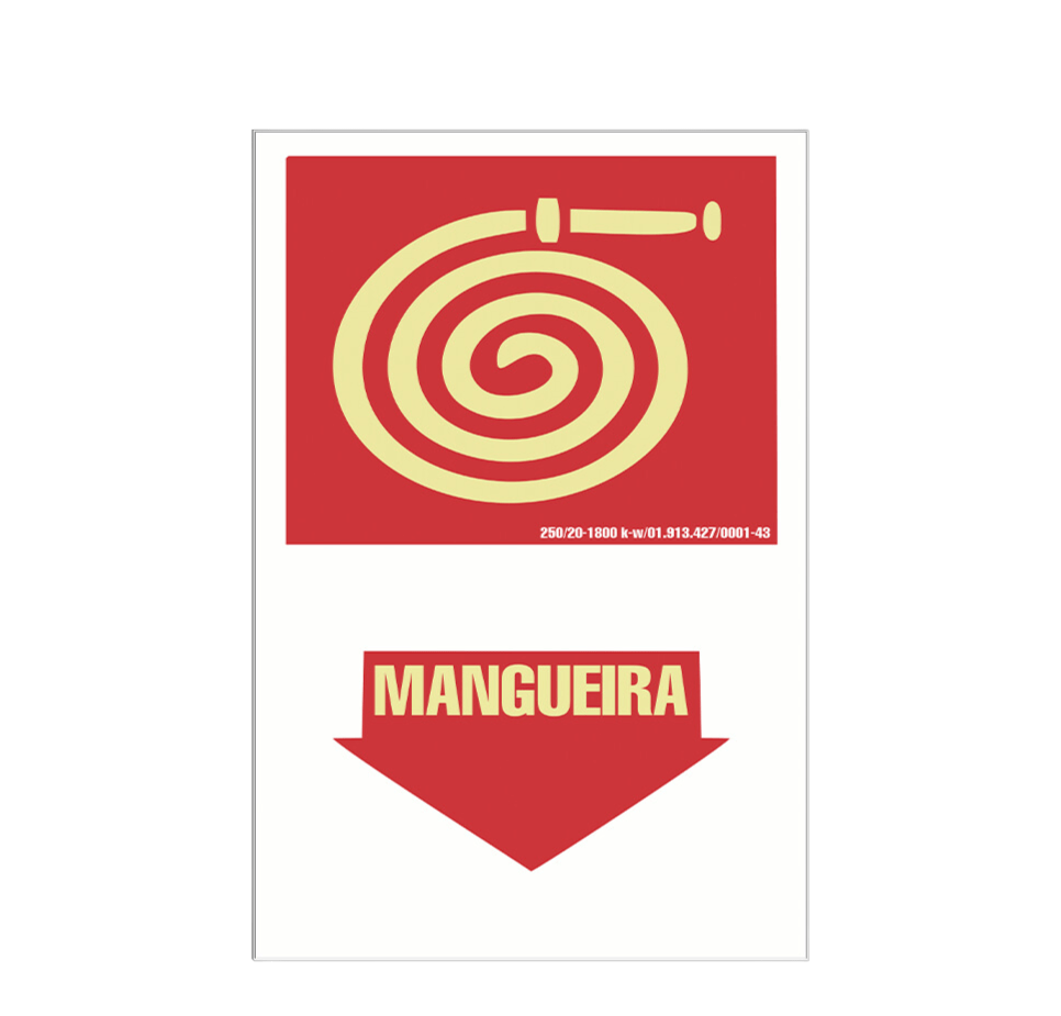 Placa fotoluminescente - Mangueira