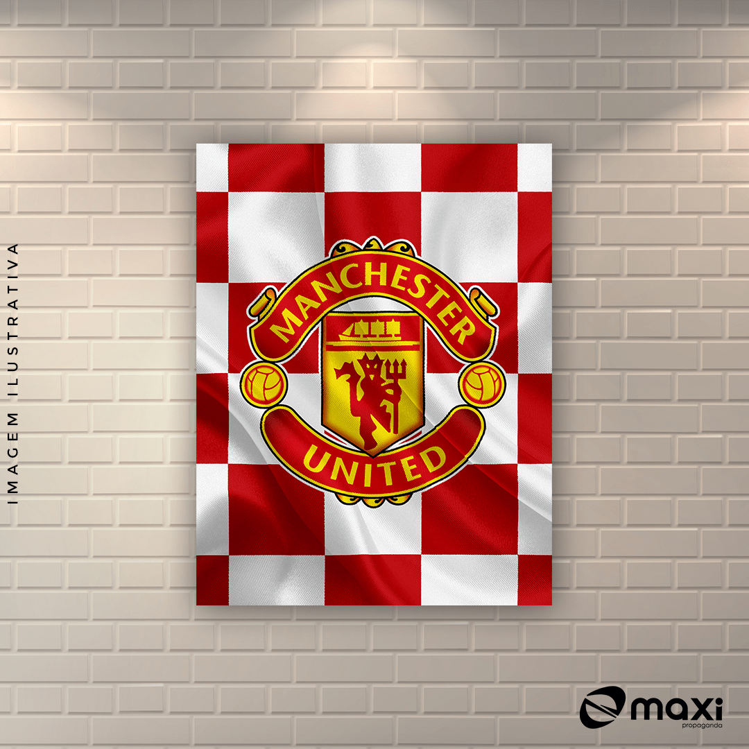 Plaquinha Decorativa em MDF - Manchester United