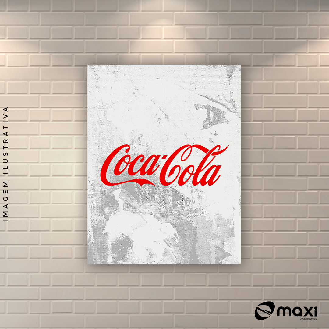 Plaquinha Decorativa em MDF - Coca-Cola