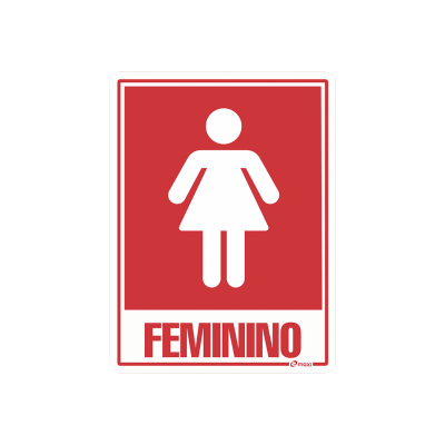 PLACA SANITÁRIO - FEMININO