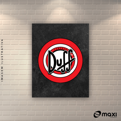 Plaquinha Decorativa em MDF - Duff