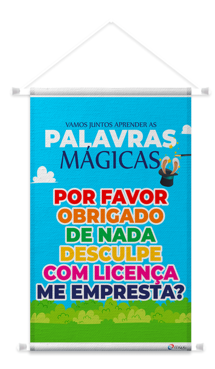 Banner PedagÓgico Palavras MÁgicas Maxi Propaganda